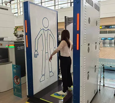 Escáner de seguridad de ondas milimétricas para el control de seguridad en aeropuertos