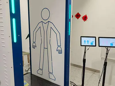 Escáner de seguridad de ondas milimétricas para el control de seguridad en aeropuertos