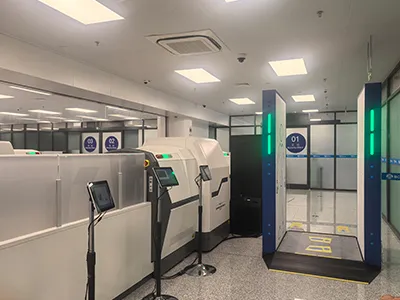 Escáner de seguridad de ondas milimétricas para el control de seguridad en aeropuertos
