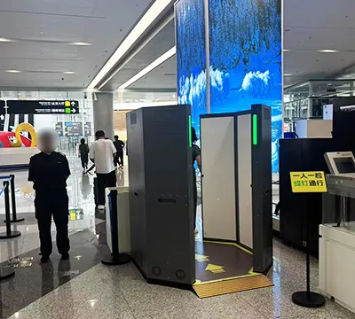 Escáner de seguridad de ondas milimétricas para el control de seguridad en aeropuertos
