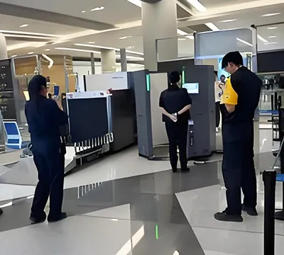Escáner de seguridad de ondas milimétricas para el control de seguridad en aeropuertos