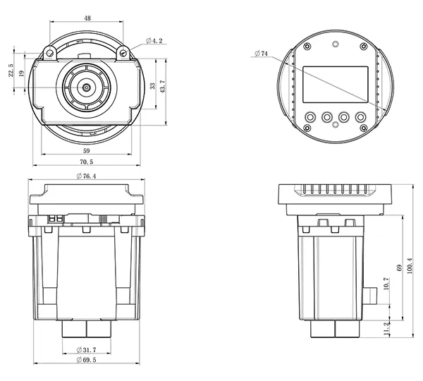 Diagrama de dimensiones
